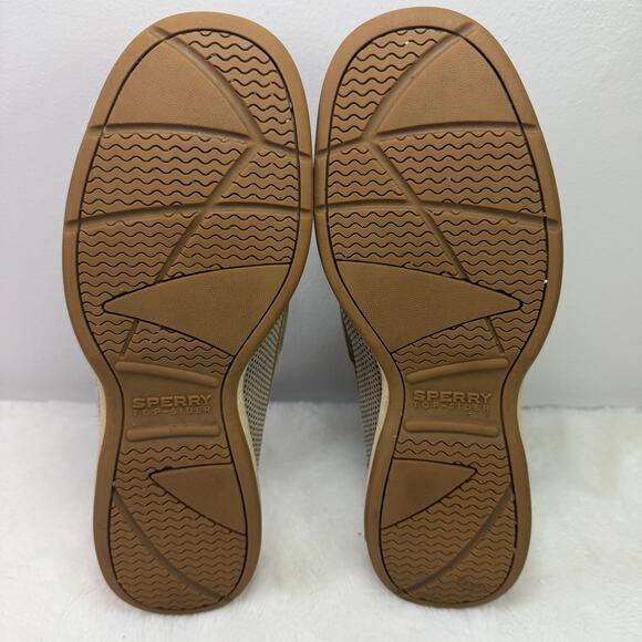 Sperry Top-Sider Intrepid 2-Eye Linen Leather Boat Shoes Women’s Size 7 - Picture 7 of 10